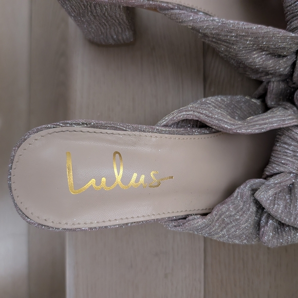 EUC Lulu's Dorothea Knotted High Heel Sandals - Picture 8 of 14